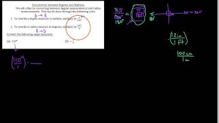 HA2 13.2.4  Converting from degrees to radians and vice versa