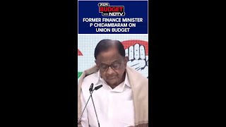 Former Finance Minister P Chidambaram On Union Budget