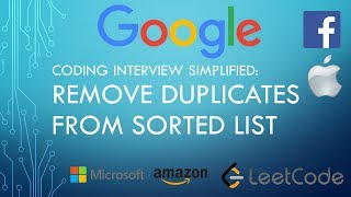 Coding Interview Tutorial 90 - Remove Duplicates from Sorted List [LeetCode]
