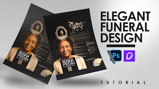 HOW TO DESIGN A FUNERAL POSTER IN PHOTOSHOP 2026