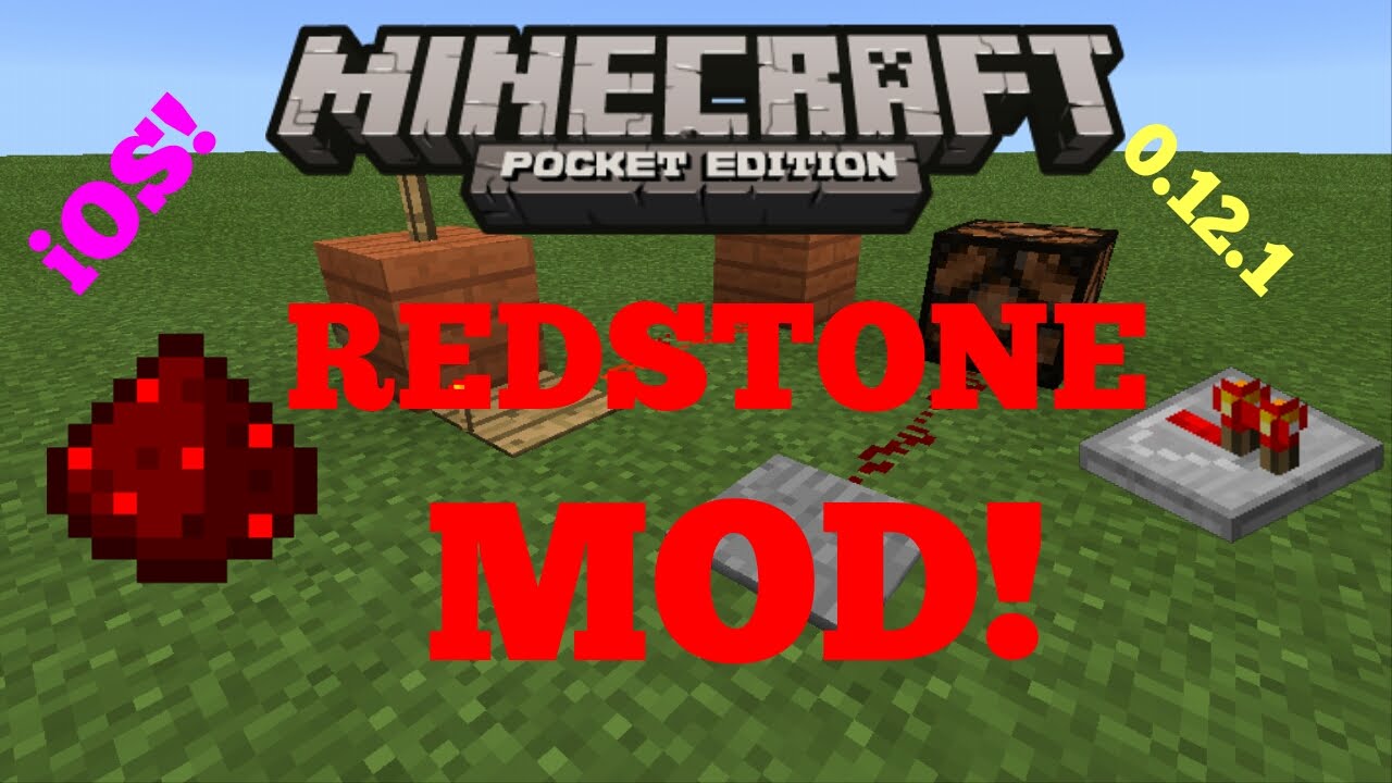 [0.12.1] Pocket Power! - Redstone Mod For IOS Showcase! - Minecraft PE ...