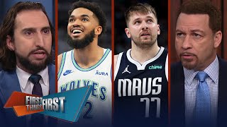 Timberwolves favored vs. Mavs in Game 5: KAT, Ant or Luka under pressure? | NBA | FIRST THINGS FIRST