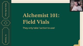 Alchemist 101: Field Vials