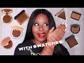 My BRONZER Collection with SWATCHES! | The BEST Bronzers For Deep/Dark Skin! | Natalie KayO