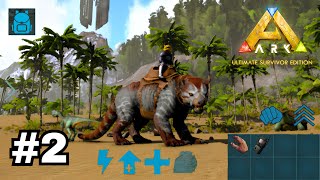 thylacoleo taming and completing caves | Season 2 EP2 | Ark Mobile ultimate Edition