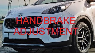 Kia Sportage Handbrake adjustment #kia #kiasportage