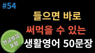 들으면 바로 써먹을 수 있는 생활영어 50문장