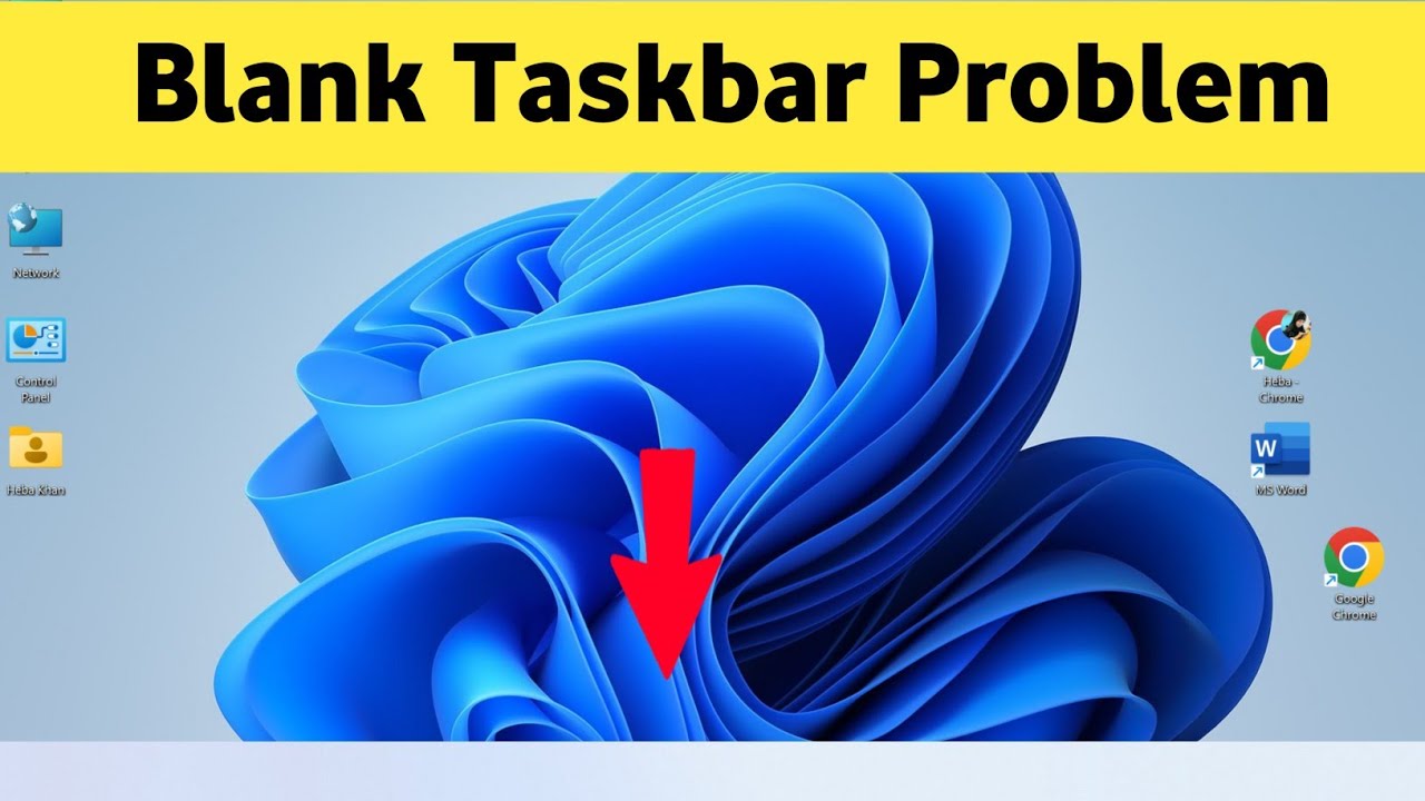 How To Fix Icon Not Showing In Taskbar | Blank Task Bar In Laptop 2022 ...