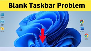 How to Fix icon not Showing in Taskbar | Blank Task bar in Laptop 2022