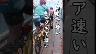 登坂が速くなる方法なぁぜなぁぜ🤔⁉️男ギア vs 乙女ギア🚴ロードバイク×ミニベロ グループライドあるある🔰コスパ最強自転車教習所ヒルクライムの極意