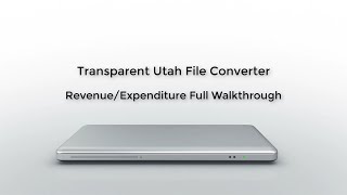 Transparent Utah File Converter Revenue/Expenditure Full Walkthrough