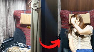 $100! Riding an Overnight Capsule Hotel Bus by Dream Relier 🚌😴Osaka - Tokyo, Japan🇯🇵 ドリームルリエ夜行バスレビュー