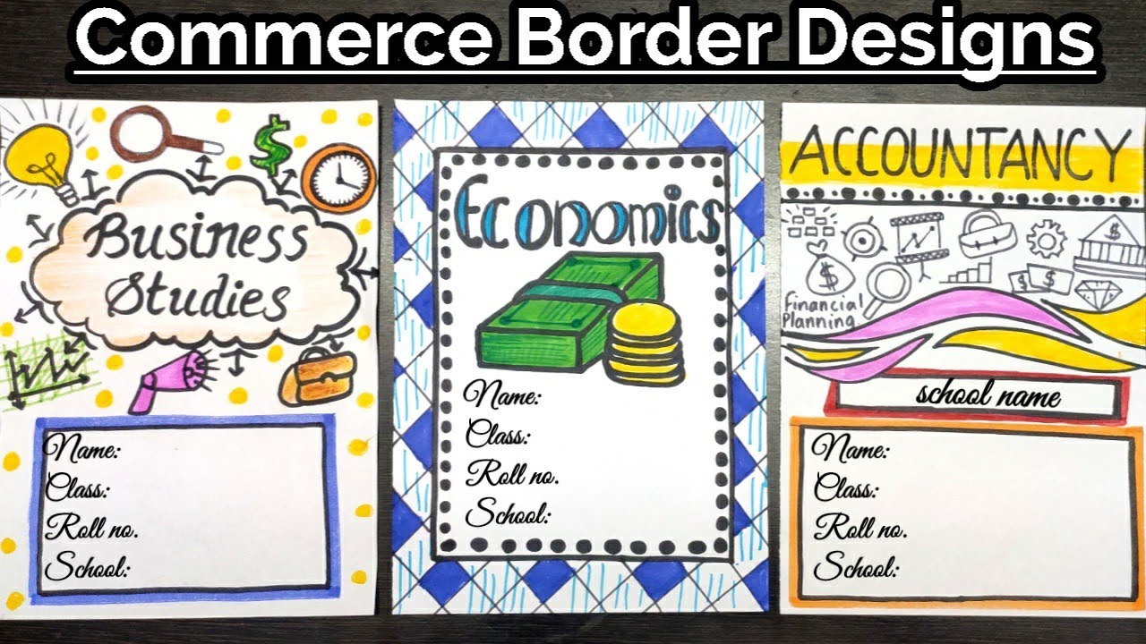 Commerce Subject Border Designs| Business Studies|Economics ...