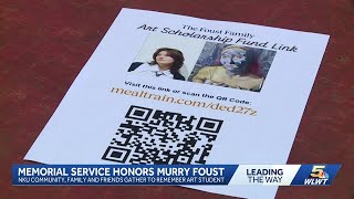 NKU community, family, friends hold memorial service to honor student who died