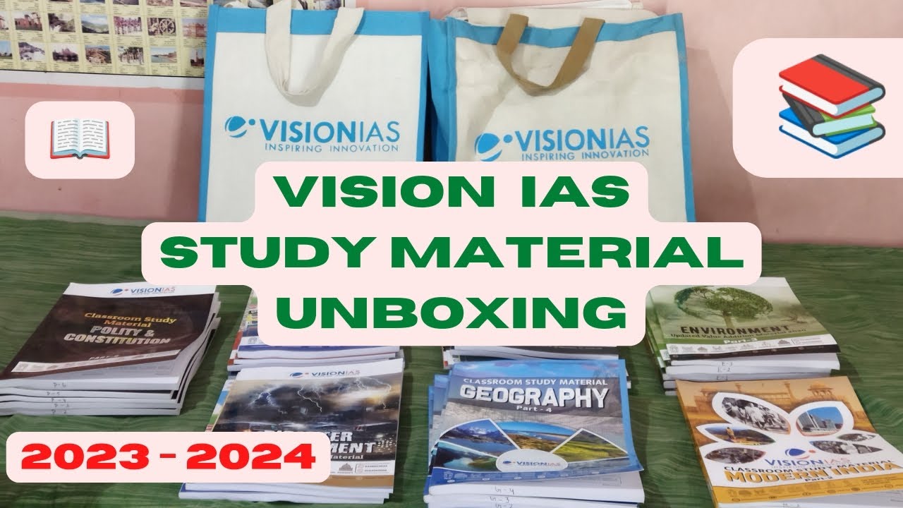 Vision Ias Coaching Study Material Unboxing Visionias Studymaterial