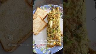 American Cheese Omelette in 2 mins🍽️🥰#cheeseomlette #homecooking #omelette #2minbreakfast