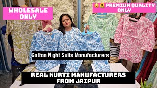 Cotton Night Suit Manufacture | Premium \u0026 Rich look Cotton nightsuit | Hand Block Night Suit Factory