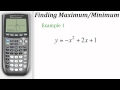 TI Calculator Tutorial: Finding Maximum & Minimum Values