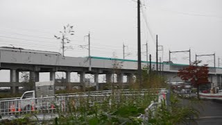 白岡市内を走るE5系＋E3系リバイバルカラー