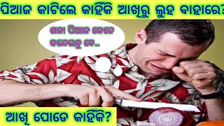 ପିଆଜ କାଟିଲେ ଆଖି ପୋଡେ଼ କାହିଁକି?// Why we cry when we cut onions//JANA AJANA ODIA