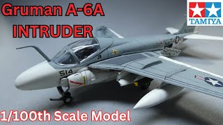 Tamiya Grumman A6a Intruder 1/100 scale model kit full build and paint classic bargain buy £4.95 kit