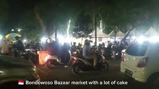 🇲🇨 Bondowoso Bazaar Market at Center Park with A lot of Cake