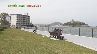 【佐賀県唐津市の風景】松浦河畔緑地 遊歩道[栄町]（令和3年4月1日~2日撮影）