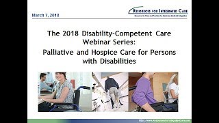 Palliative and Hospice Care for Persons with Disabilities