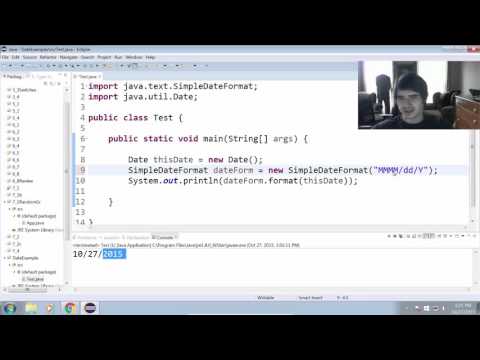 Getting & Formatting the Date/Time in Java Getting & Formatting the Date/Time in Java