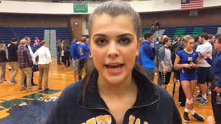 Marian volleyball star Lauren Wenzel talks about first-year coach Lauren Duquette