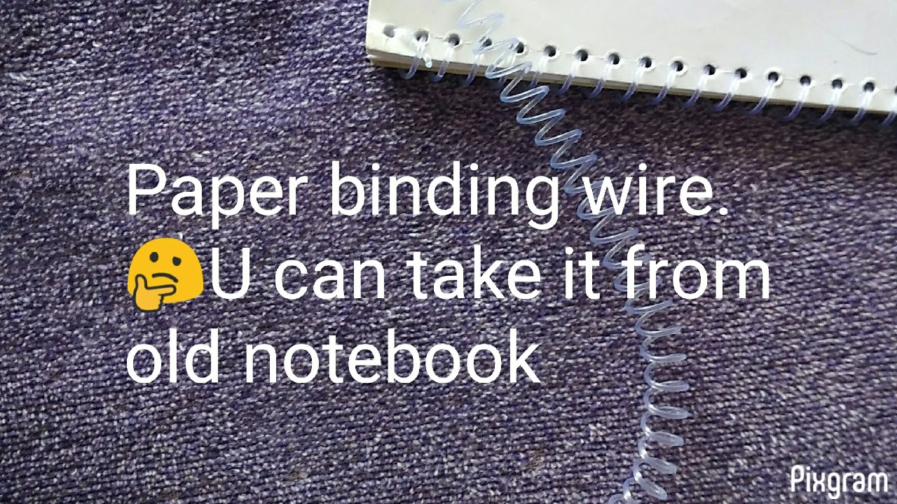 Diy Notebook Spiral Binding Youtube