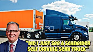 Big News! Schneider Trucking Company Testing Self Driving Trucks Today 🤯