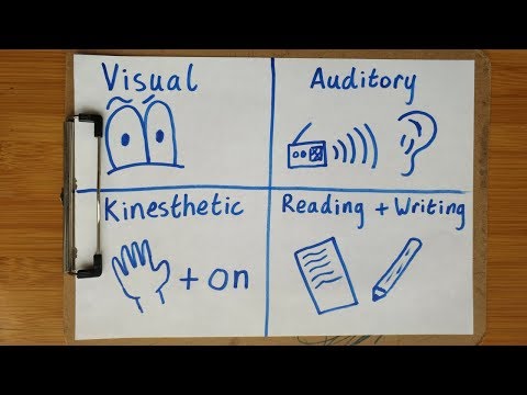What are the 3 types of learners?