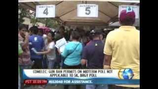 [NewsLife] COMELEC: Gun ban permits on midterm poll not applicable to SK, barangay polls