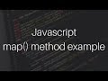 Javascript map() method example