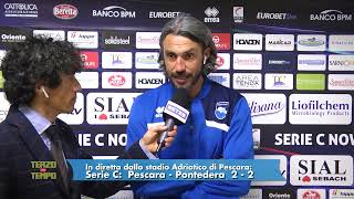 Pescara - Pontedera 2-2 Cascione: "La Juventus Next Gen? Sono cresciuti molto"
