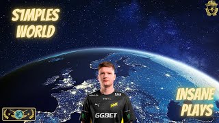 INSANE S1MPLE PLAYS!!!! #csgo The KING