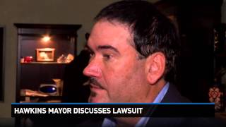 Hawkins mayor discusses lawsuit