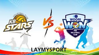 LIVE KB STARS VS WOORI CARD | KOREA V LEAGUE MAN 2024/2025