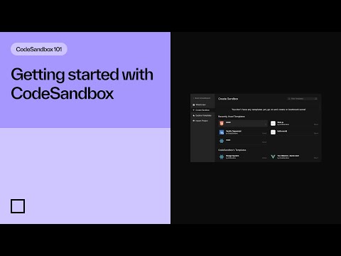 Getting Started With Codesandbox Codesandbox 101 Youtube Getting Started With Codesandbox Codesandbox 101 Youtube
