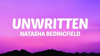 Natasha Bedingfield - Unwritten (Lyrics) Feel the rain on your skin