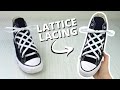 LATTICE LACING TUTORIAL - (EASY Shoelace Design)