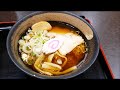 つがる市じょっぱり食堂の中華そば。醤油スープのラーメンだけでも３種類というラーメン類こだわり食堂です。