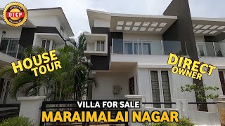 Touring Villa Project in Maraimalai Nagar | 3BHK😍 \u0026 4BHK Villa with Swimming Pool🔥| Direct Owner