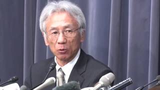 燃費不正問題　三菱自動車が国交省への報告を受けて記者会見