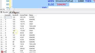 Advanced Databases - Searched Case Structure (SQL Server)