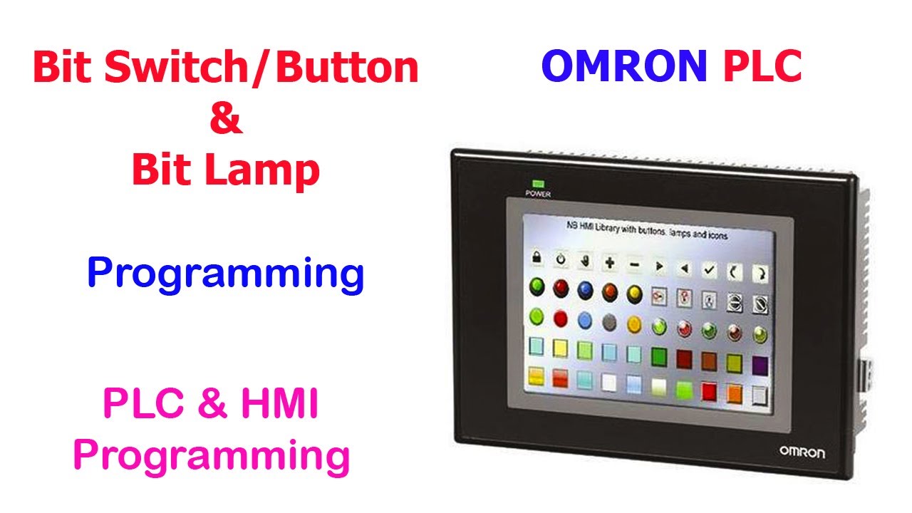 Bit Switch & Bit Lamp | NB Designer | Omron HMI Programming #EEE_QUICK ...