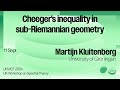 Martijn Kluitenberg, Cheeger's inequality in sub-Riemannian geometry