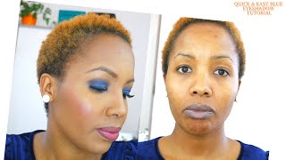 SPOTLIGHT UCANBE PALLET, BLUE EYESHADOW ON BROWN SKIN