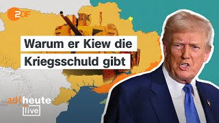 Trumps Vorwurf an Selenskyj: “Hättet einen Deal machen können” | ZDFheute live zur Strategie der USA